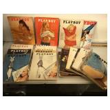 Lot of 18 Playboy Magazines, 1960s and70s