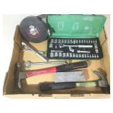 Tray lot pf assorted tools.
