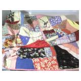 Vintage hand stitched patchwork quilt. Needs