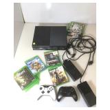 Xbox one w/controllers, games, power cord, tested