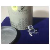 Swarovski Silver Crystal Seal w/box, approx 1.8x1