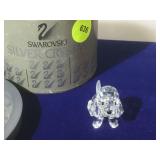 Swarovski Silver Crystal Dog w/box, approx 1.2x1