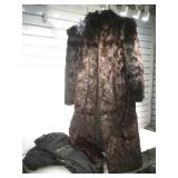 Mink and Rabbit coat by Clyde Burton, size small