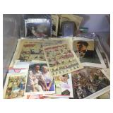 Large lot of assorted art prints, old magazines