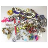 Large lot of costume jewelry