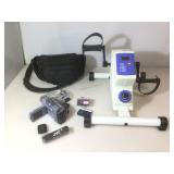 JVC video camera in bag with accessories