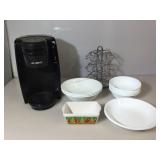 Keurig Capsules coffee maker w/rack for capsules