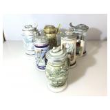 Lot of 6 Beer Steins