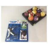 10 vintage hand made billiard balls and more