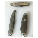 Lot of 3 vintage knives incl. Imperial, Sears and
