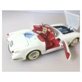 Mira  White Chevrolet, corvette 1953, scale 1/18