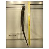 African style carved and decorated wood walking