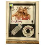 Shadow box framed Sandy and Mandy Burhoe