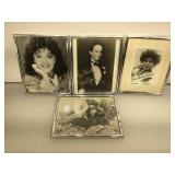 3 - 8 x 10 glossy Autographed photos, inc Monica