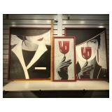 Angie Lee,3 paintings on Canvas, lg are approx 31