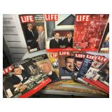 Lot of Vintage Life Magazines, ca 1950s and 60s ,
