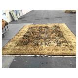 Hand tied oriental carpet, 143 x 168 inches ,