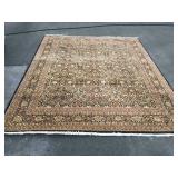 Hand tied oriental carpet, with pad, 122 x 98