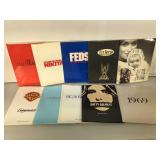 10 Hollywood Movie Press promo pacs, each with