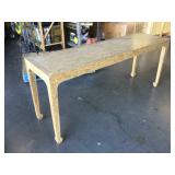 Wooden hall table from high end hotel, approx