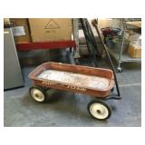 Vintage metal Red Radio Flyer Wagon