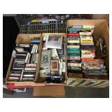 Lot of movies and cassette tapes