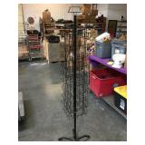Metal Postcard display rotating rack - 6 feet