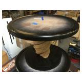 Black end table from high end hotel (missing