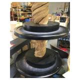 Black end table from high end hotel (missing