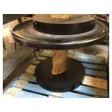 Black end table from high end hotel (missing