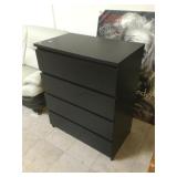 Wooden dresser w/4 drawers, approx 19x32x39