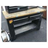 Craftsman metal base workbench (content on top