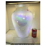 16.5 inch American Hand Blown Art glass vase,