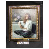 George Potter (1941-2017) , oil on