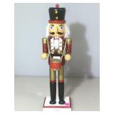 Traditional Wood Nutcracker, 14 inch Drummer,