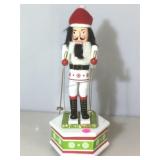 Animated Musical Wood Nutcracker, 12.5 inches,