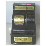 Vintage Uncle Sam 3 coin registering bank, metal,