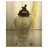 Maitland Smith lg covered Ginger jar, Approx 20