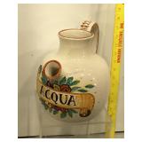 Lg Deruta, Italy pottery jug, hand decorated for