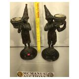 Maitland Smith , Pr 16.5 in Bronze Jester Couple