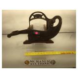 Antique Raadvad Denmark irin bread cutter, wood