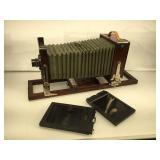 Vintage Grundlash 4 x 5 view wood camera, with