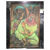 A. Pache , 54, painting on canvas, approx 32 x 47