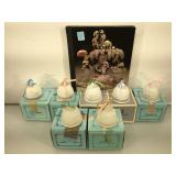 Lot of 7 Lladro Annual Christmas Bells, all MIB