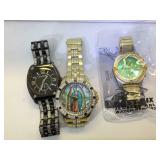 2 elgin watches high quality and 1 guess watch