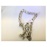 Heavy large Sterling necklace 124 grams