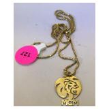 MGM Gold Necklace with Pendant 8.6grams