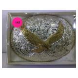 Crumrine Belt Buckle Silver Plated