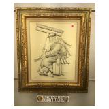 Seymour Rosenthal, Broom Seller, Artist signed &