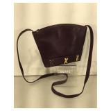 Paloma Picasso purple leather crossbody bag, made